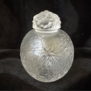 Lalique Frosted Glass Perfume Bottle